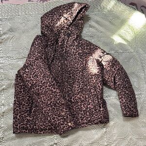 MICHAEL Michael Kors Leopard Print Puffer Jacket